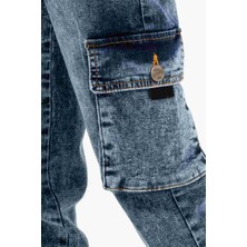 Gold Class Kidswear Erkek Çocuk Jogger Kargo Cepli Kot Pantalon