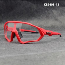 Kapvoe Red Tornado Değişebilir 5 Lens Mtb Polarize Bisiklet Spor Dağ Kayak Gözlüğü