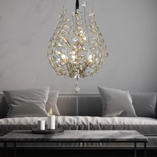 Apliqa Donna Eskitme 55'lik Kristal Taşlı Modern Koridor, Salon Avize