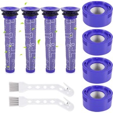 Dyson V7 V8 Serisi Elektrikli Süpürgeler Için Hepa Son Filtreler ve Ön Filtreler, Yedek Filtre 965661-01 ve 967478-01 (Yurt Dışından)
