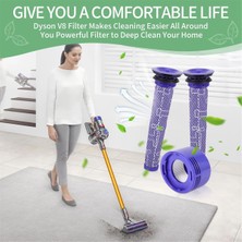 Dyson V7 V8 Serisi Elektrikli Süpürgeler Için Hepa Son Filtreler ve Ön Filtreler, Yedek Filtre 965661-01 ve 967478-01 (Yurt Dışından)