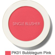 The Saem Single Sebum Kontrolü Sağlayan Tekli Toz Allık Bubblegum Pink