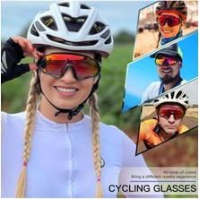 Kapvoe Cyclone Değişebilir 5 Lens Mtb Polarize Bisiklet Spor Dağ Kayak Gözlüğü