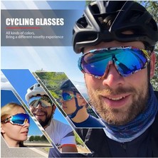 Kapvoe Cyclone Değişebilir 5 Lens Mtb Polarize Bisiklet Spor Dağ Kayak Gözlüğü