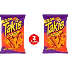 Takis Queso Volcano Peynir ve Kırmızı Acı Biber Aromalı Mısır Cipsi 90GR (2 Adet)