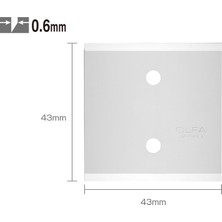 Olfa : Kazıma Bıçak Yedeği (Btc-1 Uyumlu - 3'lü Tüp)