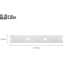 Olfa : Kazıma Bıçak Yedeği (Gsr-1/3b / Gsr-2 Uyumlu - 30' Lu Tüp)
