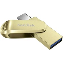 Sandisk Ultra Dual Drive Luxe 256GB Type-C USB 3.2 Flash Bellek Gold SDDDC4-256G-G46GD