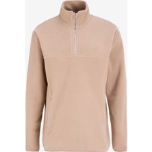 Bej Erkek Dik Yaka Relaxed Polar Sweatshirt C4WM-SWT4201