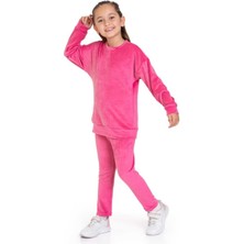 My Kids Wear Kadife Basic Düz Renk Çocuk Takım