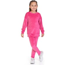 My Kids Wear Kadife Basic Düz Renk Çocuk Takım