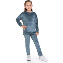 My Kids Wear Kadife Basic Düz Renk Çocuk Takım