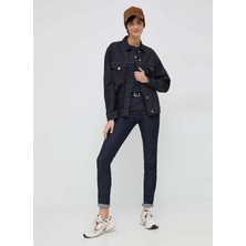 Pepe Jeans Bisiklet Yaka Baskılı Siyah Kadın T-Shirt PL505480