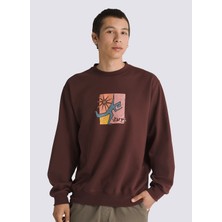 Bordo Erkek Bisiklet Yaka Normal Kalıp Sweatshirt VN000HPR7YO1-STYLE Guy Loose Crew