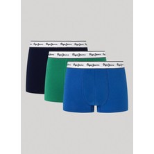 Pepe Jeans Koyu Mavi Erkek Boxer PMU11145 581 Solıd Tk 3p