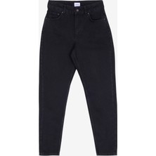 Mustang Yüksek Bel Dar Paça Slim Fit Antrasit Kadın Denim Pantolon Brooks Relaxed Slım