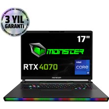 Monster Semruk S7 V9.2.3 Intel Core I9 13950HX 64 GB Ram 2 Tb SSD 8 GB Rtx 4070 Windows 11 17" Qhd+ 240 Hz Oyun Bilgisayarı