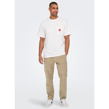 Only & Sons Normal Bel Normal Kahve Erkek Chino Pantolon Onslınus Tap Corduroy 0185 Pant Noo