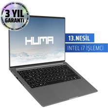 Monster Huma H4 V4.2.2 Silver Intel Core i7 1360P 32 GB RAM 1 TB SSD FreeDOS 14'' QHD 90 Hz Taşınabilir Bilgisayar