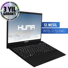 Monster HUMA H4 V5.2.13 Black Intel Core i7 1255U 16 GB RAM 500 GB SSD Windows 11 Pro 14,1'' FHD 60 Hz Taşınabilir Bilgisayar