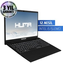 Monster HUMA H5 V4.1.1 Black Intel Core i5 1235U 16 GB RAM 1 TB SSD Windows 11 15,6" FHD 120 Hz Taşınabilir Bilgisayar