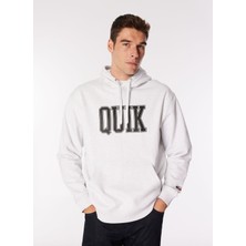 Beyaz Erkek Kapüşon Yaka Normal Bel Regular Fit Sweatshirt AQYFT03407GRIFFIN Hoodıe