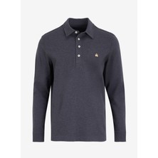 Brooks Brothers Antrasit Melanj Erkek Polo T-Shirt BBFW24MTS002