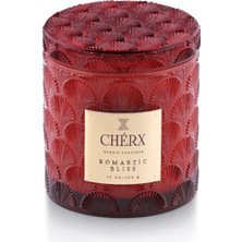 Cherx Kırmızı Mum Romantic Bliss Cam Kavanoz Mum