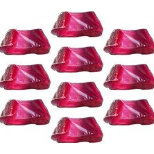 Omeyva Plastik Şeffaf Pembe Sup Kaşık - Tatlı Dondurma Kaşığı - 12.5  cm . - 50 Adetlik 10 Paket