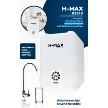 H-Max 8 Litre Çelik Tanklı 15 Aşama Multi Mineralli Süper Membran Su Arıtma Cihazı HMAXB3510