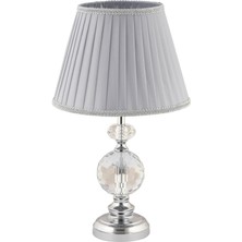 Istanbul Avize Zenga Gümüş Modern Lüx Abajur