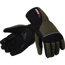 Motoanl Motosiklet Kışlık Soft Eldiven Hafif Rahat Kumaş Telefon Dokunmatik Motor Eldiveni Haki Yeşil