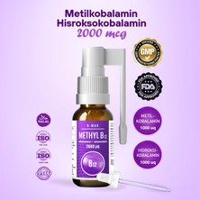 BMax Inmax B12 Complex 2000 Mcg Metilkobalamin (1000 Mcg) Hidroksokobalamin (1000 Mcg) Damla ve Sprey Formunda