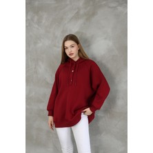 Uğur Butik Kapüşonlu Çıtçıtlı Tunik Sweat