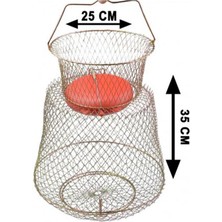 Captain Şamandıralı Tel Livar Balık Sepeti 12MM Göz 30X38CM