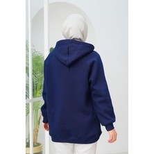 Uğur Butik Kapüşonlu Çıtçıtlı Tunik Sweat