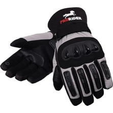 Motoanl Motosiklet Kışlık Eldiven Suya Rüzgara Karşı Dayanıklı Telefon Dokunmatik Motor Eldiven Grey