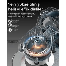 Dager 6108 720 W Bakır Sargılı 115 Mm Devir Ayarlı Spiral Avuç Kesme Ve Taşlama Makinesi İnox Kesici ve Flap Disk Taş