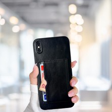 Pazarella Iphone x Tlp Kartlıklı Standlı Glase Lüx Deri Kılıf