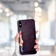 Pazarella Iphone x Tlp Kartlıklı Standlı Glase Lüx Deri Kılıf