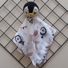 Mars Baby Bebek Amigurumi Örgü Çıngırak Penguen Uyku Arkadaşı