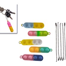 Pop Silikon - Stres Attıran Anahtarlık - Pastel Renkler