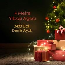 Oyuncak Store 4 Metre (400 Cm) Yılbaşı Çam Ağacı 3488 Dallı Demir Ayaklı 1. Kalite Çam Ağacı