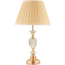 İstanbul Avize Platin Gold Abajur LED Uyumlu Modern Tasarım 30 cm İç Mekan Aydınlatma