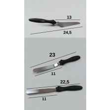 3b Trend 3'lü Eğik Ergonomik Kaymaz Saplı Spatula Seti