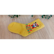 Bebek Meselesi Yılbaşı Desen Unisex Çocuk Havlu Soket Çorap