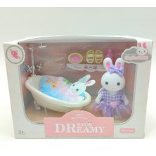 Kelebek Oyuncak Bay Dreamy Mini Tavşan Oyun Seti - Banyo