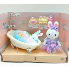 Kelebek Oyuncak Bay Dreamy Mini Tavşan Oyun Seti - Banyo