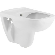 Seramiksan Petite Kanalsız Rim-Out Asma Klozet + Yavaş Kapanır Kapak + Vitra Gömme Rezervuar