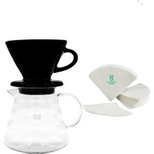 V60 Sürahi Filtre Kağıdı  3. Nesil Filtre Kahve Demleme Seti